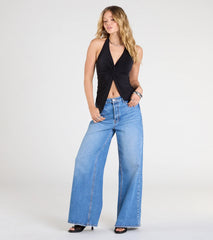 Routinely Cute Halter Knot Crop Top