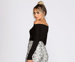Lovin' Knit Boat Neck Bodysuit