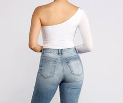 Chic Vibes One Shoulder Bodysuit