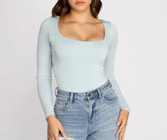 Feelin' Knit Long Sleeve Bodysuit