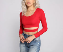 Cut To The Chase Crop Top