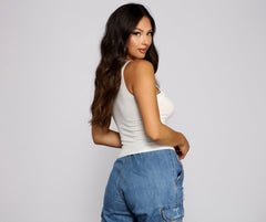 Chic Cuts Knit Tank Top