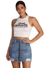 Drink Responsibly Graphic Tank