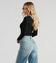 Not Your Basic Long Sleeve Bodysuit