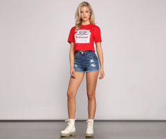 Budweiser Graphic Crop Top