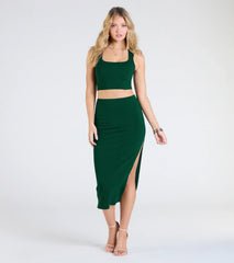 Elevated Era Ribbed Knit Cropped Tank Top