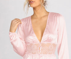 Chic And Sleek In Satin Top