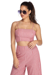 Stunt On Them In Stripes Top