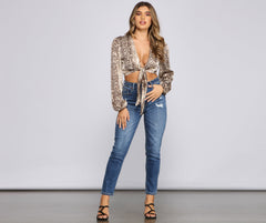 Sassy Style Tie-Front Top