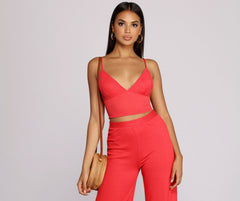 Keeping Knit Sassy Crop Top