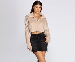Casual Cutie Cropped Pullover Sweater