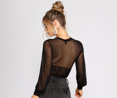 Key To My Heart Mesh Top