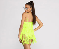 Forever Fab In Fringe Bodysuit