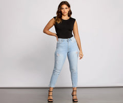 Slay In Basics Crew Neck Bodysuit
