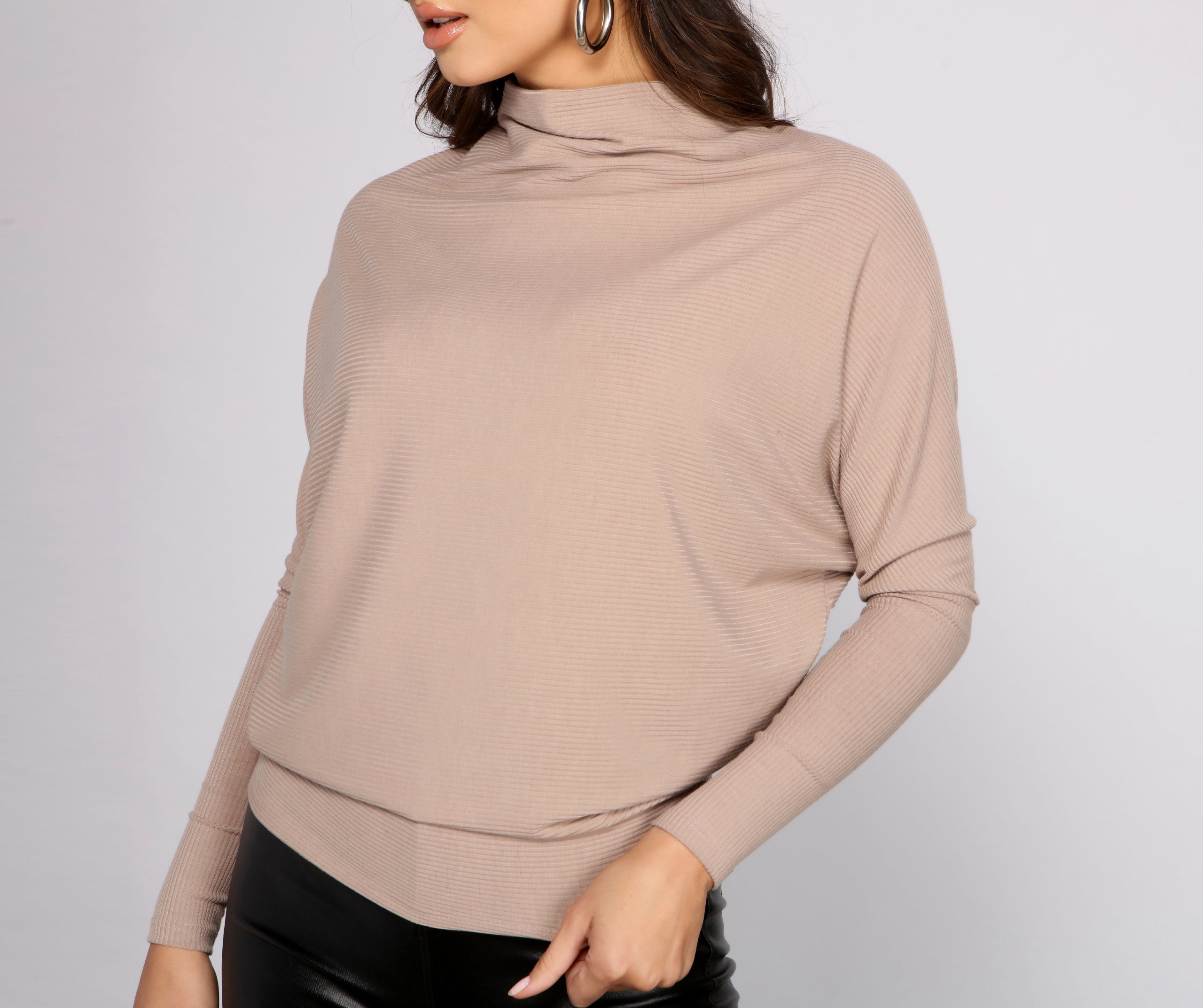 Roll With It Turtleneck Top
