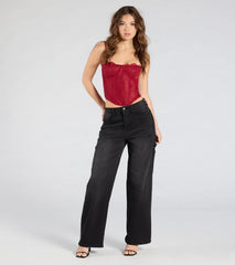 Total Bombshell Lace Corset Top