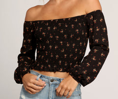 Cutie In Floral Smocked Top