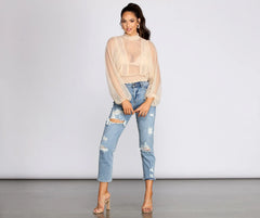 Effortlessly Chic Sheer Top