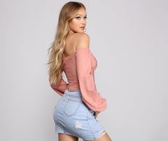 Chic Trends Cropped Corset Top