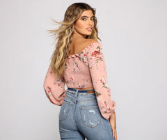 Effortless Style Floral Crop Top