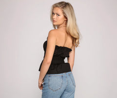 Stylishly Smocked Tube Top