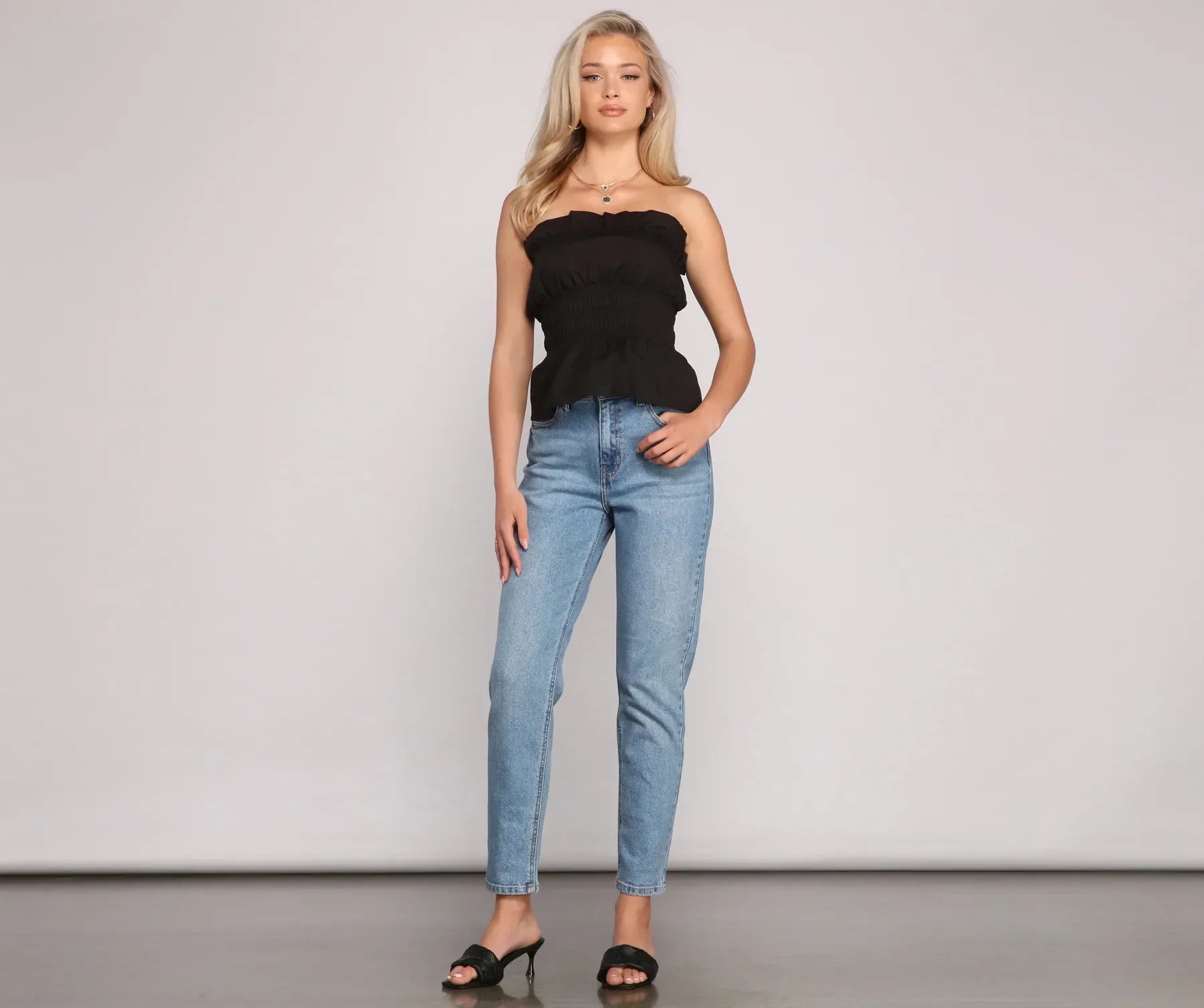 Stylishly Smocked Tube Top