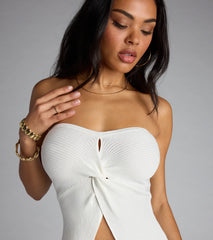 Knot Your Basic Flyaway Tube Top