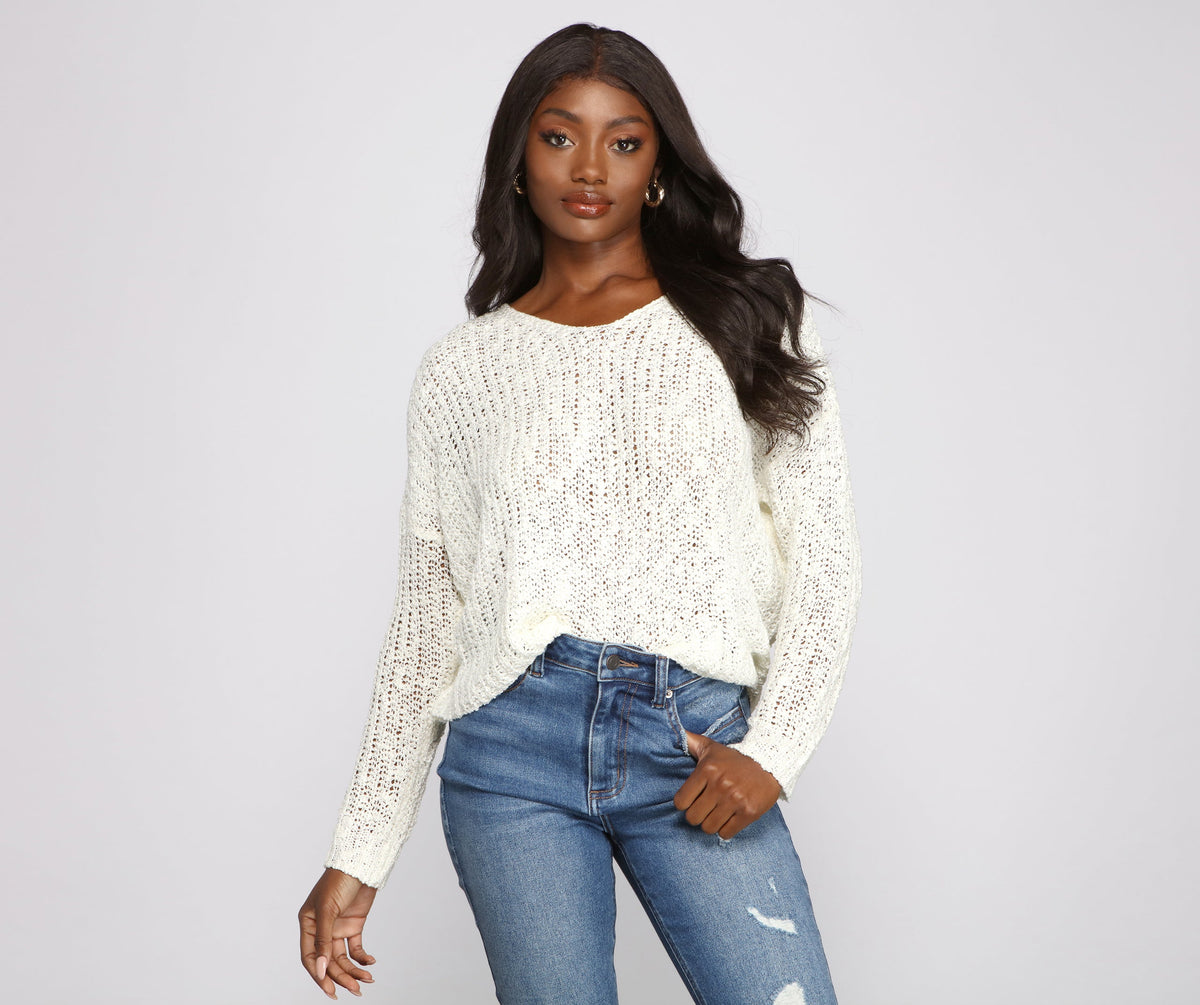 Keeping Knit Stylish Twist Knot Sweater