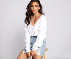 Keeping Knit Chic In Lace Sweater