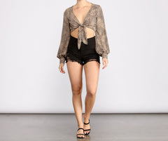 Purrfect Look Leopard Print Top