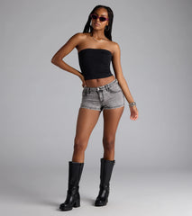 Sleek Fave Slinky Knit Bandeau Top